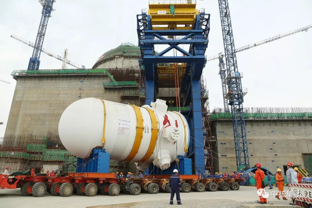 Installation of Fuqing Unit 6 HPR1000 Reactor